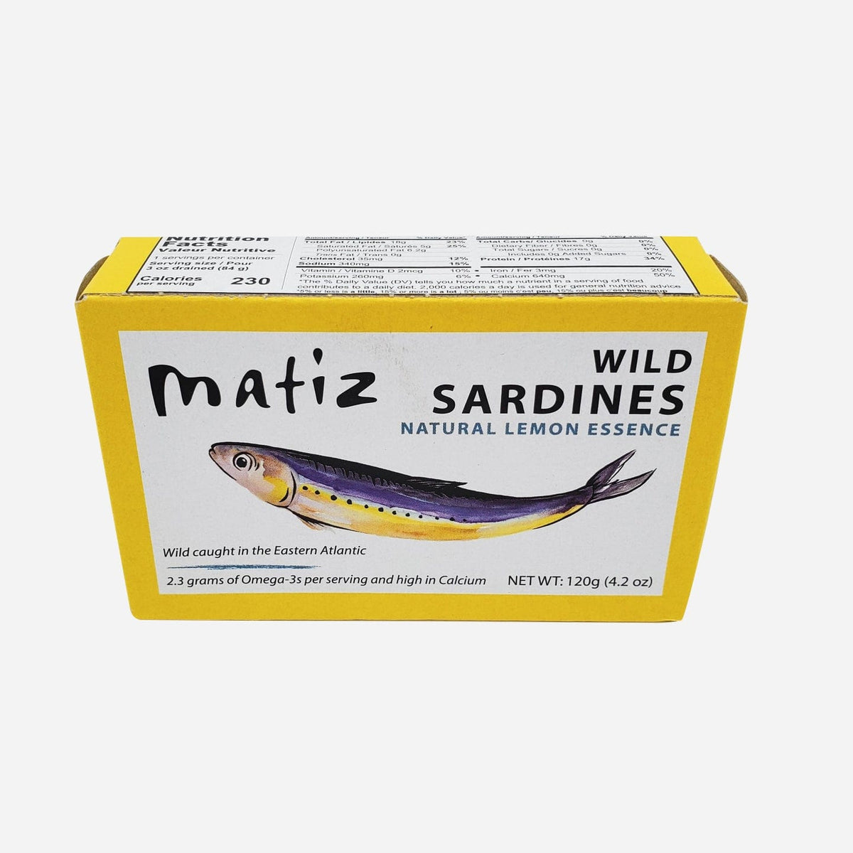 Matiz Wild Sardines in Natural Lemon Essence 4.2oz — Blue Heron French ...